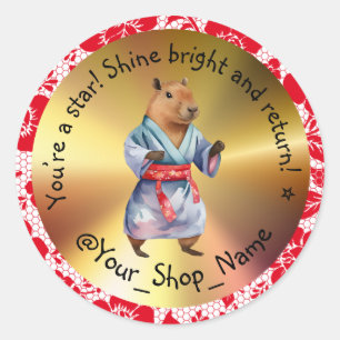 Cute Stickers, Happy Customers! 🎁 Classic Round Sticker