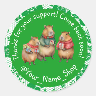 Cute Stickers, Happy Customers! 🎁 Classic Round Sticker