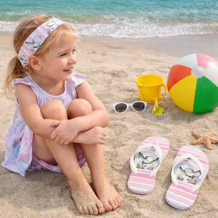 Cute Stingray Underwater Kids’ Beach Design Kid's Thongs