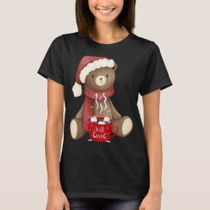 Cute Stitched Teddy Bear Hot Chocolate Cocoa Marsh T-Shirt