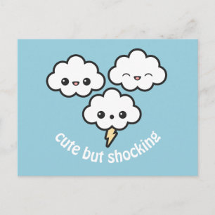 Cute Storm Clouds Postcard