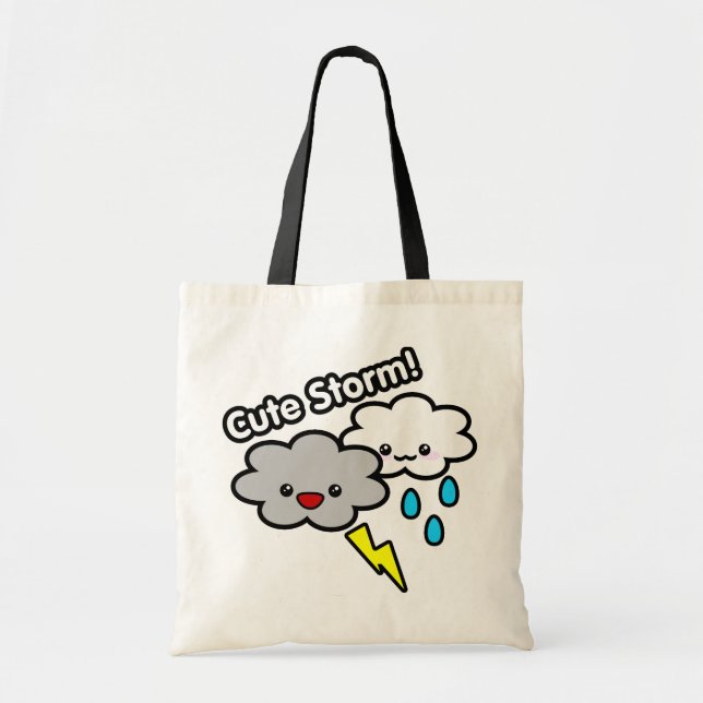 Cute Storm tote Bag (Front)