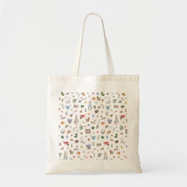 Cute Storybook Bunny Rabbit Tote Bag (Front)