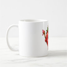 Cute Strawberry Artist Painting Coffee Mug