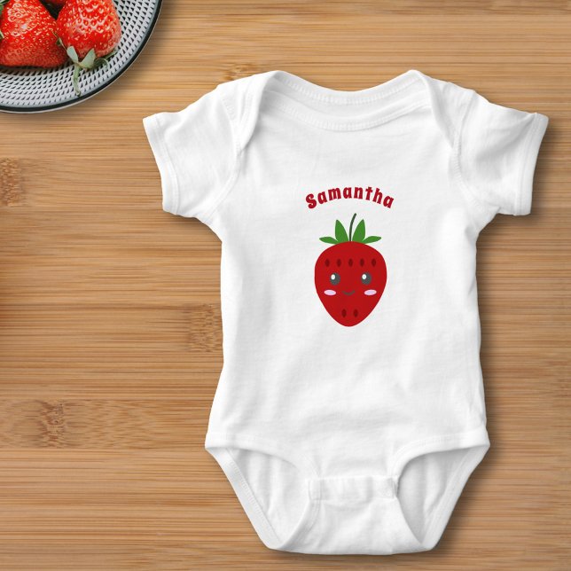 Cute Strawberry  Baby Bodysuit (Cute Strawberry Baby Bodysuit)