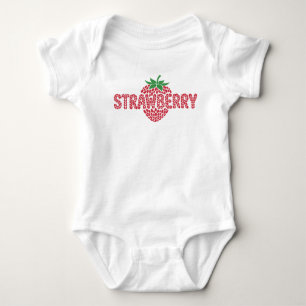 Cute Strawberry Baby Style Bodysuit