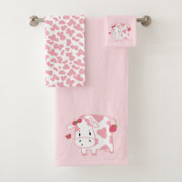 Cute Strawberry Cow and Spots Pattern