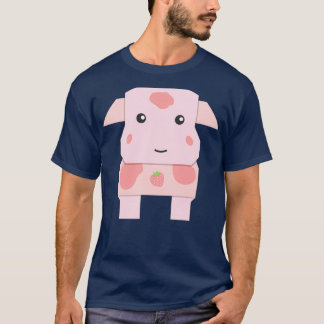 Cute Strawberry Cow Origami Style 1 T-Shirt