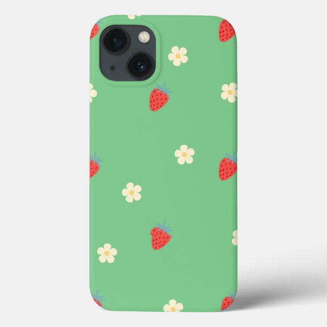 cute strawberry floral phone case. Case-Mate iPhone case (Back)