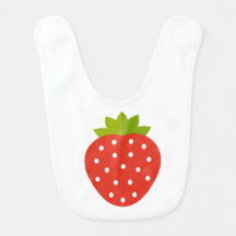 Cute strawberry fruit Baby Bib