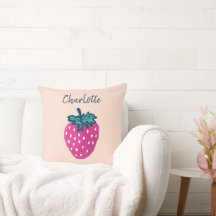 Cute Strawberry Fruit Custom Name 