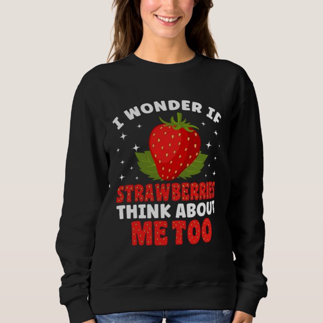 Cute Strawberry  Fruit  Strawberries for Kids Sweatshirt (Front)