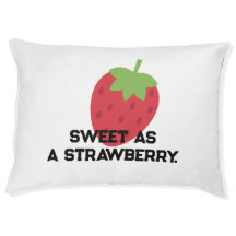Cute Strawberry Fruit-Themed Cosy Pet Bed