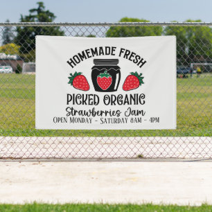 Cute strawberry jam add days times vendors banner