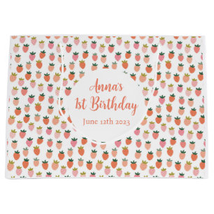 Cute Strawberry Large Gift Bag