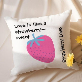 Cute Strawberry Love – Valentine’s Day  Cushion