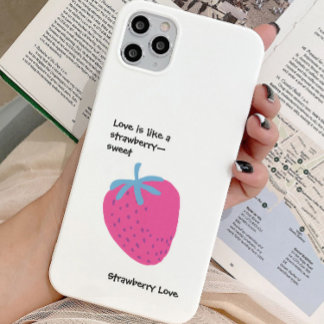 Cute Strawberry Love – Valentine’s Day  iPhone 15 Pro Case