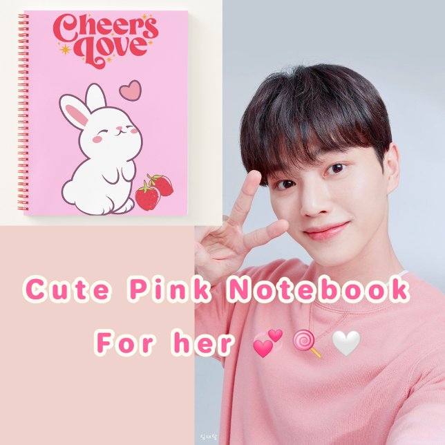 Cute strawberry 💗🍓🌷 notebook (Creator Uploaded)