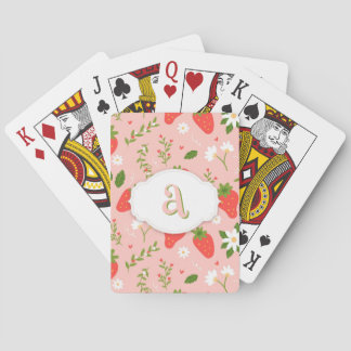 Cute Strawberry Pattern Classic Playing Cards