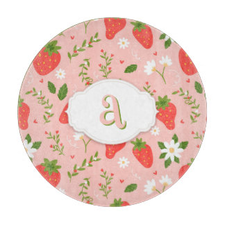 Cute Strawberry Pattern Cutting Board