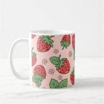 Cute Strawberry Pattern Fabric