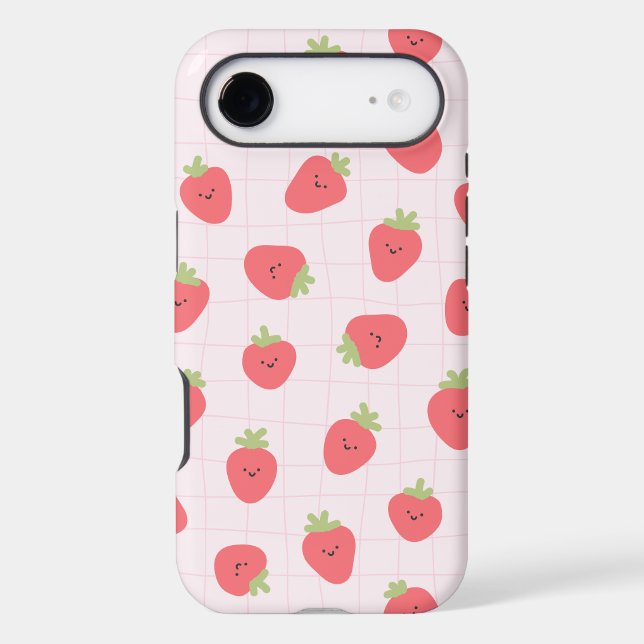 Cute Strawberry Pattern – Kawaii Strawberry (Back)