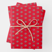 Cute Strawberry Pattern Red