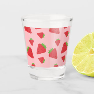 Cute Strawberry Pattern  Shot Glass