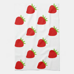 Cute Strawberry Pattern Tea Towel