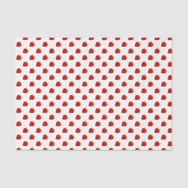 Cute Strawberry Pattern Tissue Paper (Front)