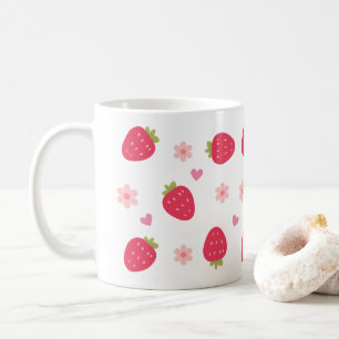 Cute Strawberry Patterns Coffee Mug