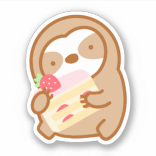 Cute Strawberry Shortcake Sloth