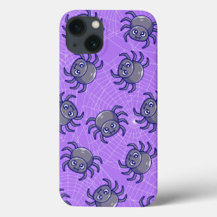 Cute Strawberry Spider Web Aesthetic Pattern Kawai iPhone 13 Case