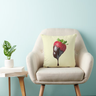 Cute Strawberry Throw Pillow