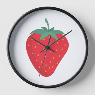 Cute Strawberry Wall Clock