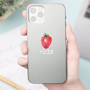 Cute Strawberry Watercolor Personalised