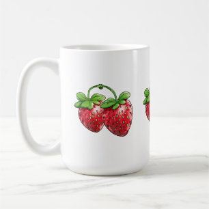 cute strawberry's coffee mug