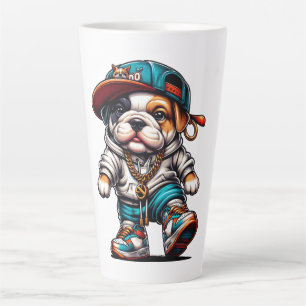 Cute Streetwear Bulldog Puppy Dog Lover Large Latte Mug