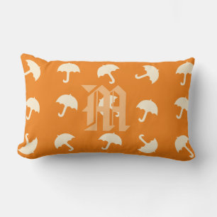 Cute Stripe Umbrellas Fall Mood Lumbar Cushion
