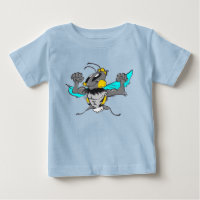 Cute Strong Bumble Bee Cartoon T-Shirt