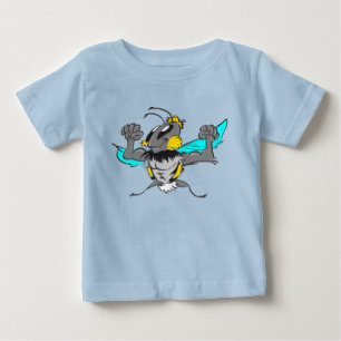 Cute Strong Bumble Bee Cartoon T-Shirt
