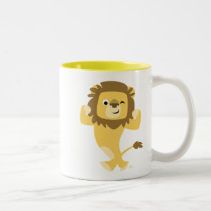 Cute Strong Cartoon Lion Mug