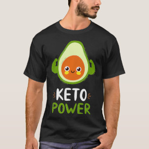 Cute strong smiling happy avocado keto diet Premiu T-Shirt