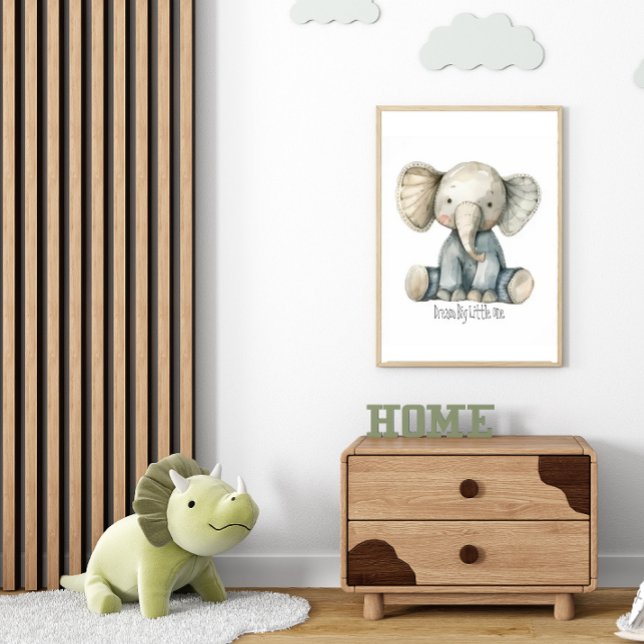 Cute Stuffed Elephant Poster for Nursery  (Creator Uploaded)