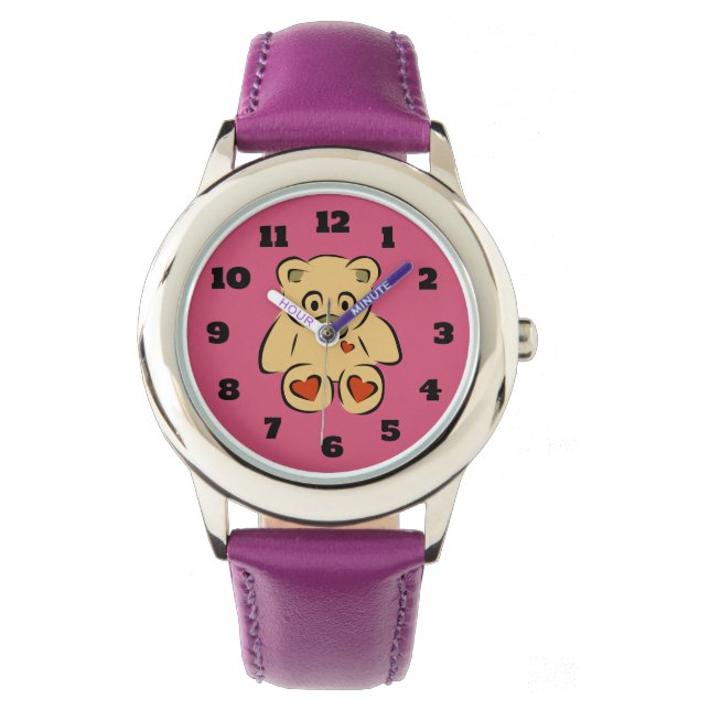 Cute Stuffed Toy Teddy Bear Watch (Front)