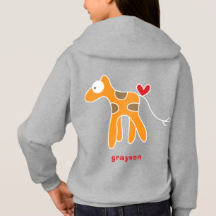 Cute Stylised Cartoon Orange Giraffe Kid Children
