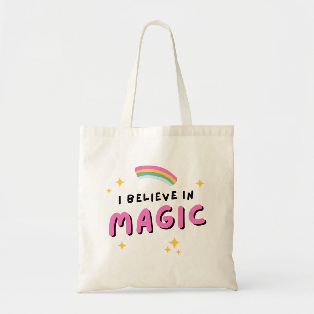 Cute Stylised Letter Design Tote Bag (Front)