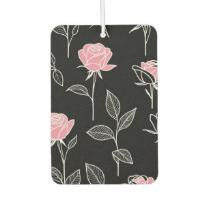 Cute Stylised Roses Car Air Freshener
