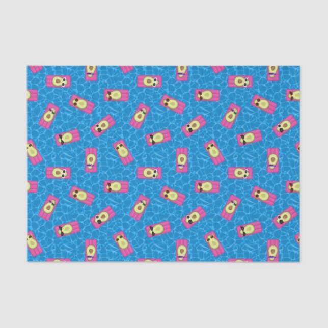 Cute Stylish Avocados Tissue Paper (Front)