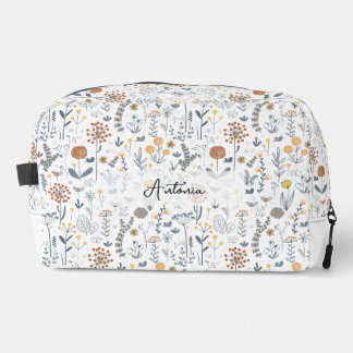 Cute Stylish Floral Cometic Pencil Case Versatile Dopp Kit